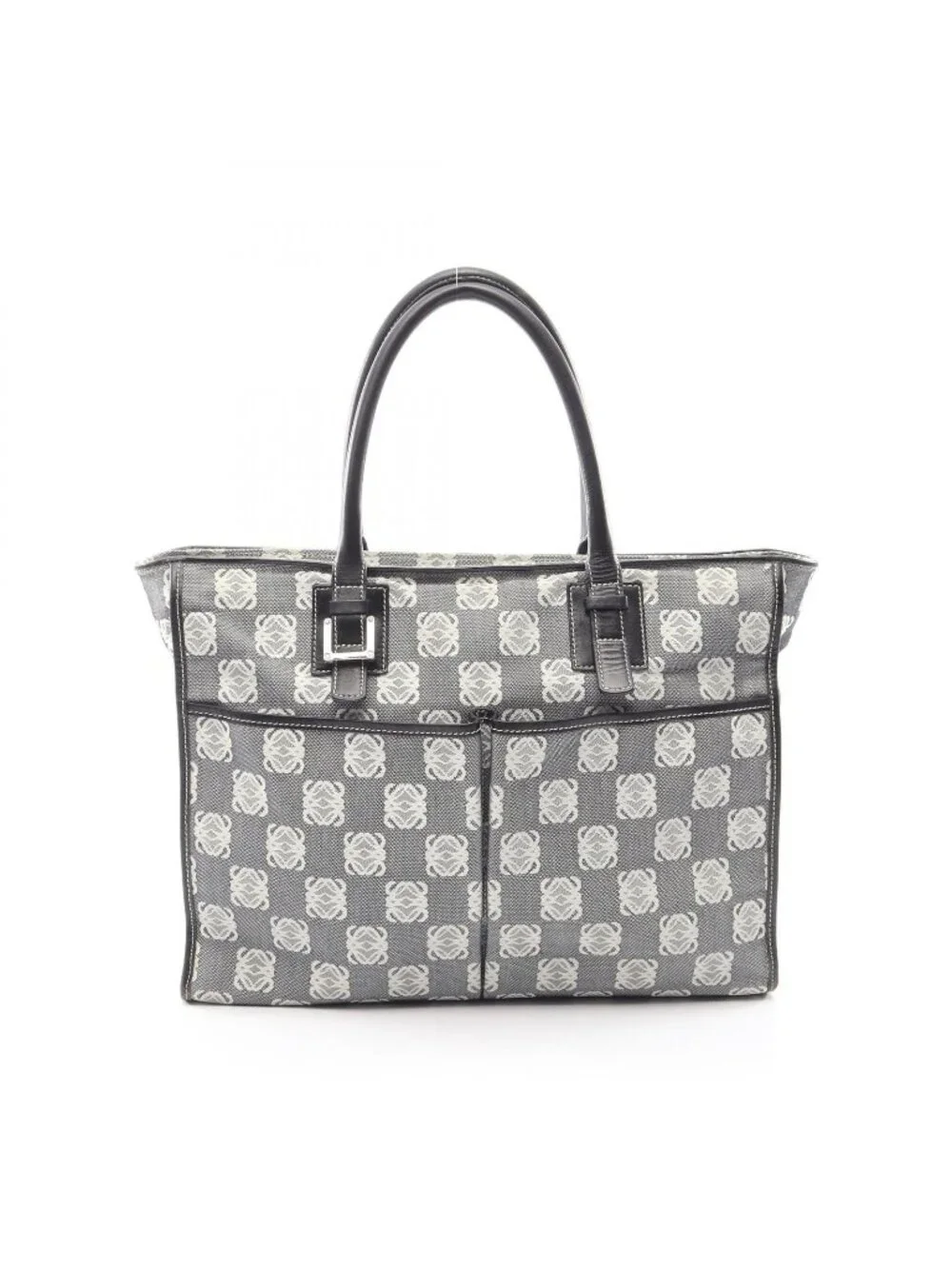 Loewe Tote Anagram Canvas Leather